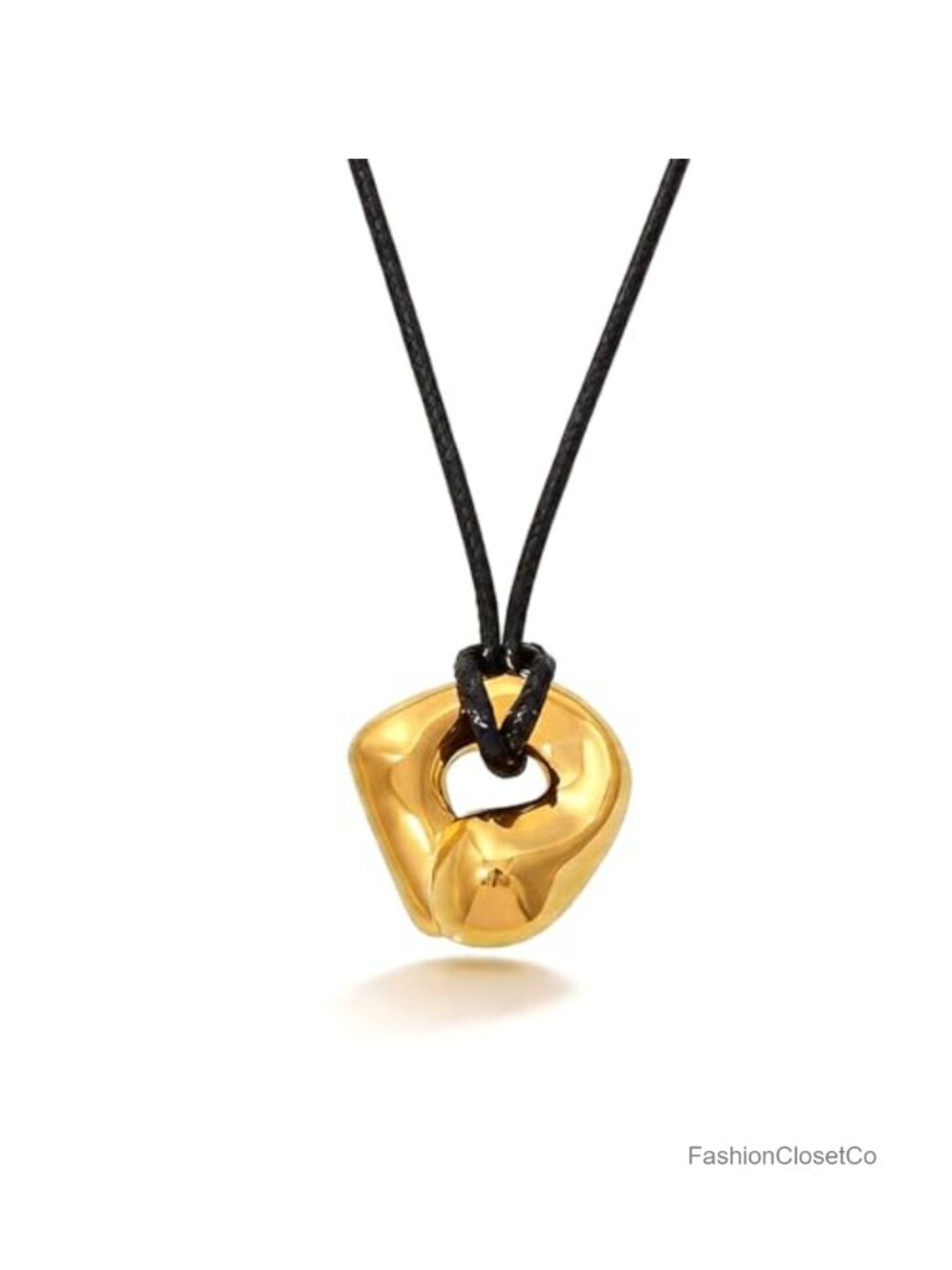 Chunky Gold Pendant Necklace for Women Boho Layered Statement Jewelry